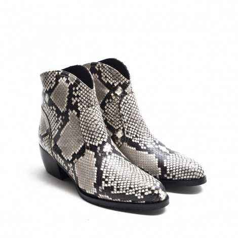 Snake Ankle Boots
