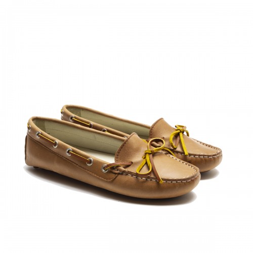 Tan Lace Loafer
