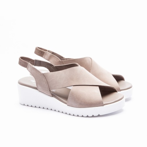 Taupe Suede Sandals