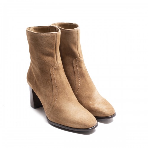 Ankle Boot Tan Suede Leather