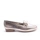 Pink Metallic Leather Loafer