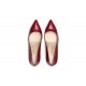 Red Leather Heel Shoe