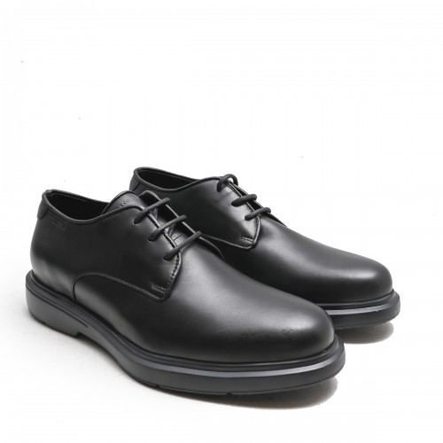 Black Leather Derby Shoe