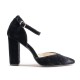 Black Velvet High Heel Shoes