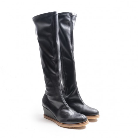 Wedge Leather Boot