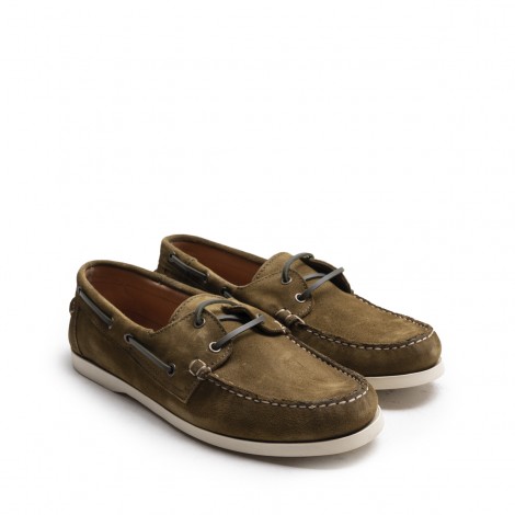 Military Suede Boat Shoe