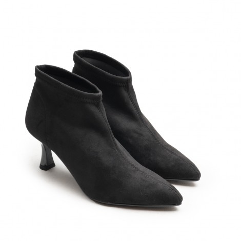 Elastic Suede Leather Ankle Boot