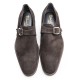 Suede Leather Monk Shoes