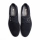 Suede Black Monk Shoe